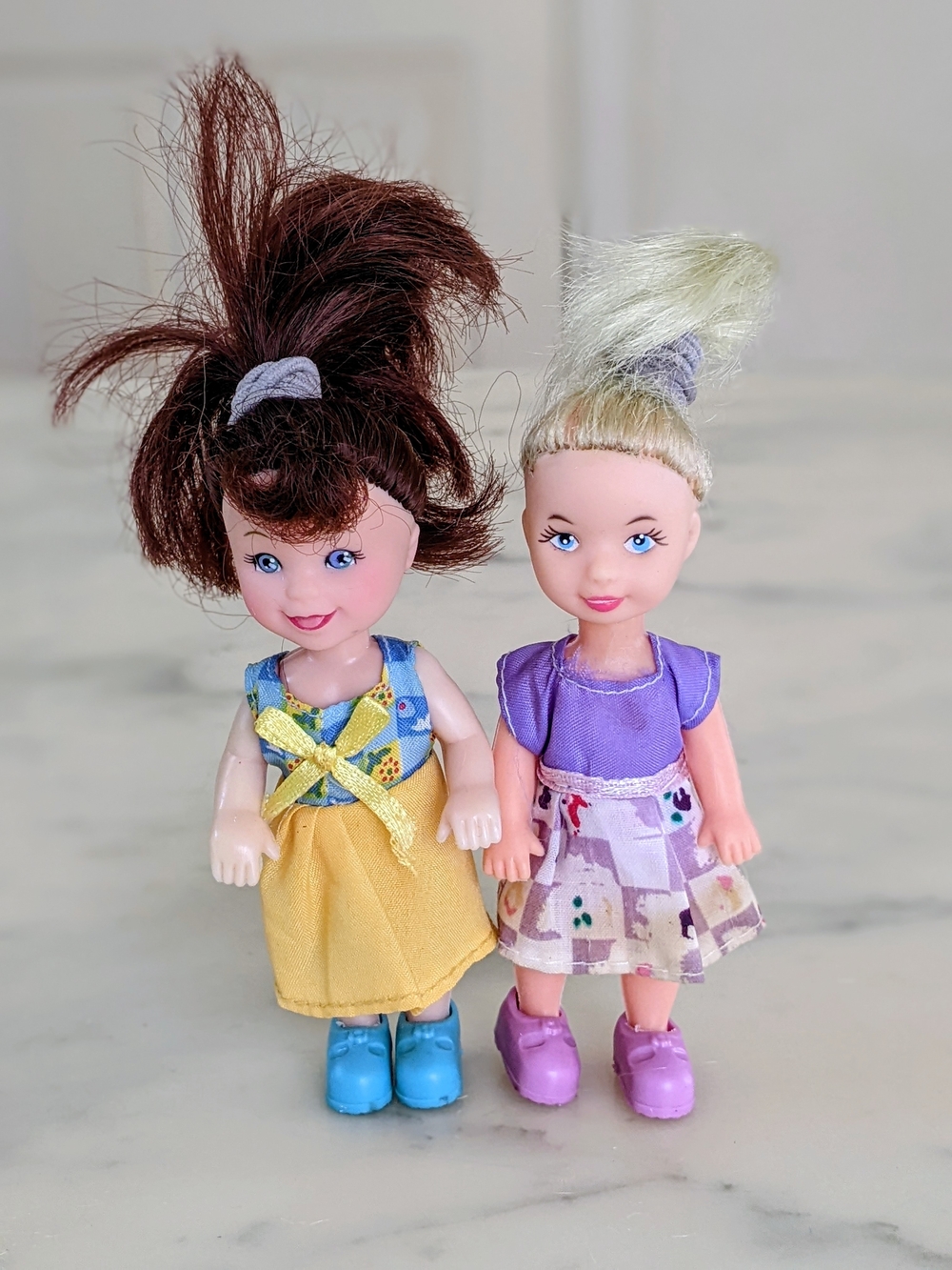 Vintage 90s Mattel Barbie Doll Kelly & Friends, Set Of 2 Pcs.